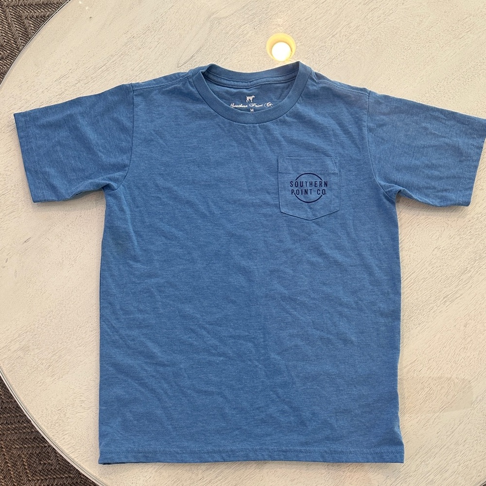 Southern Point Co. Kids Short-Sleeve Pocket Tee - Slate Blue
